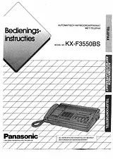 Panasonic KXF3550BS Installation Guide