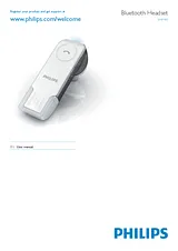 Philips Bluetooth mono headset SHB1400 SHB1400/00 데이터 시트