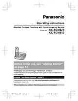 Panasonic KXTGM450 Mode D’Emploi