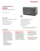 Honeywell Liquid Cooled 25kW Home Standby Generator Specification Guide