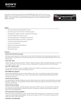 Sony CDX-GT56UI 사양 가이드