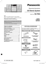 Panasonic sc-pm3 User Manual