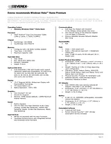 Everex VA2001T Specification Guide