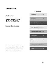 ONKYO TX-SR607 Benutzerhandbuch