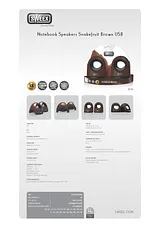 Sweex Notebook Speaker Set Snakefruit Brown USB SP161 产品宣传页