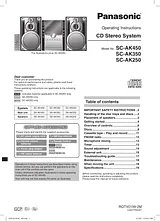 Panasonic SC-AK450 User Manual
