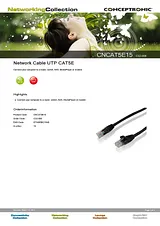 Conceptronic Network Cable UTP CAT5E C32-006 Folheto