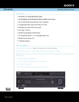 Sony STR-DE598 Specification Guide