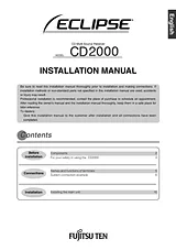 Eclipse - Fujitsu Ten CD2000 User Manual