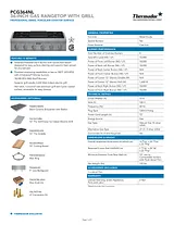 Thermador PCG364NL Foglio Delle Specifiche