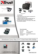 Trust Notebook Carry Bag 15.4" Chat Pack NK-1600p 14994 产品宣传页