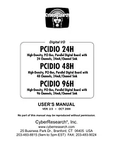 CyberResearch PCIDIO 24H Manual De Usuario