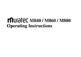 Muratec M860 Manual Do Utilizador