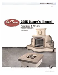 Cal Flame Fireplaces & Firepits 2006 사용자 설명서