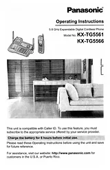 Panasonic KX-TG5566 User Manual