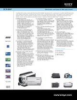 Sony DCR-SR47 Guia De Especificaciones