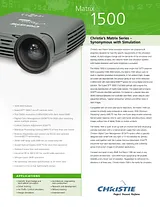 Christie Digital Systems 1500 Merkblatt