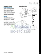 Thermador MED302JP Installation Instruction