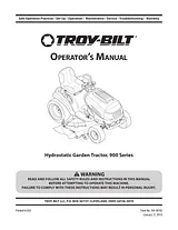Troy-Bilt 900 Справочник Пользователя