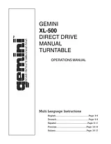Gemini XL-500 Benutzerhandbuch