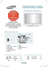 Samsung pn42a400 Quick Setup Guide