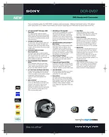 Sony DCR-DVD7 Guia De Especificação