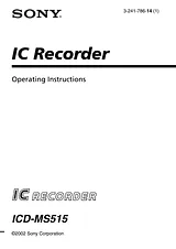 Sony ICD-BP Manual Do Utilizador