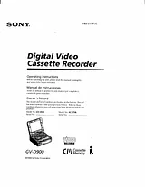 Sony GV-D900 Manual