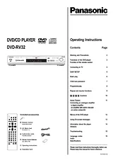 Panasonic dvd-rv32eg 用户手册