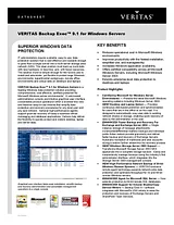 Symantec Veritas Backup Exec™ 9.1 for Windows Servers VER-A111128-0LE000 사용자 설명서