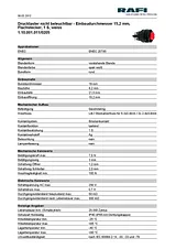 Rafi Pushbutton 250 V 0.7 A 1 x Off/(On) IP40 momentary 10 pc(s) 1.10.001.011/0205 Data Sheet