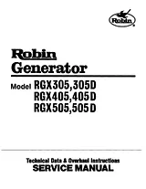 Subaru Robin Power Products RGX405 ユーザーズマニュアル