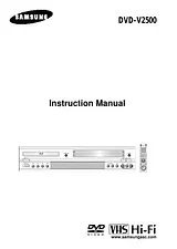 Samsung DVD-V2500 Manuel D’Utilisation