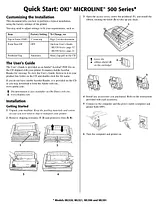OKI ML520 Quick Setup Guide
