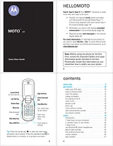 Motorola MOTO U9 Anleitung Für Quick Setup