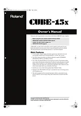 Roland CUBE-15x Справочник Пользователя