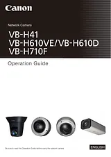 Canon VB-H710F Инструкция