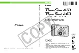Canon Power Shot A70 Manuel D’Utilisation