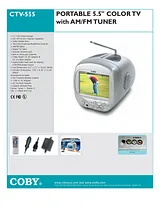 Coby CTV-555 Folheto