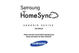 Samsung HomeSync Справочник Пользователя