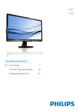 Philips LCD monitor with HDMI 244E2SB 244E2SB/00 User Manual