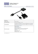 Cables Direct HDHSV-HDMI Dépliant