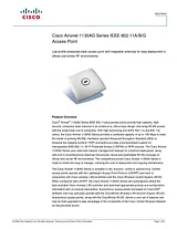 Cisco Aironet 1131AG AIR-LAP1131AG-E-K9 Data Sheet