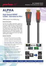 Peerless Alpha HDMI, 3m AL-HDMN03 产品宣传页