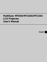 NEC MT1040 User Manual