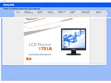Philips LCD monitor with SmartImage 17S1AB 17S1AB/00 User Manual