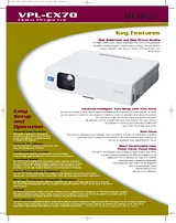 Sony VPL-CX70 产品宣传页