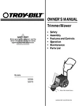 Troy-Bilt 52070 Manual Do Utilizador