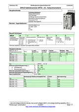 Siemens Sirius 3RF24 semiconductor relay 3RF2410-1AC45 Current load 10.5 A 3RF2410-1AC45 Data Sheet