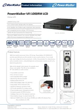 BlueWalker PowerWalker VFI 1000RM LCD 10120144 Листовка